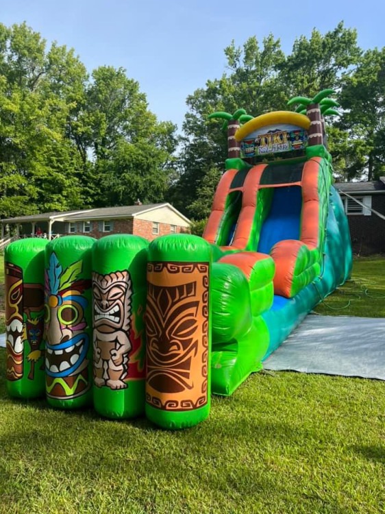 20Ft Tiki Plunge Slide Wet/Dry