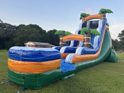 18ft Tropical Plunge Waterslide