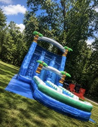 19ft Tropical Tsunami Dual Lane Waterslide