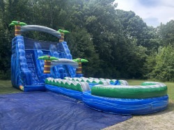 19ft Tropical Tsunami Dual Lane Waterslide